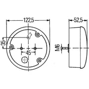 Hella Tail Light / Lamp LED Right 2SD 964 169-421
