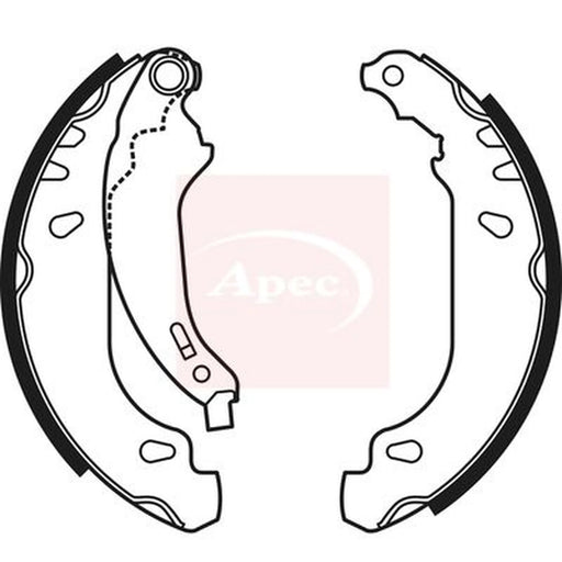 Apec Brake Shoe Set Axle Kit SHU607