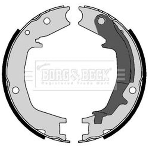 Borg & Beck Parking Brake Shoe Set BBS6447