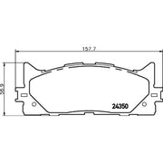 Mintex Front Brake Pad Set MDB2788
