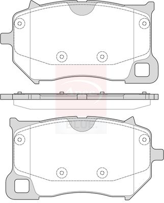 Apec Blue Brake Pad Set Front PD3995