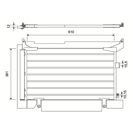 Valeo Air Conditioning Condenser 822684