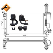 NRF Engine Radiator 53075