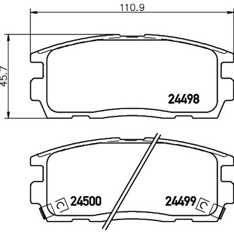 Mintex Rear Brake Pad Set MDB2864