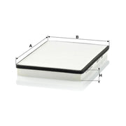 MANN-FILTER Cabin Air Filter (Pollen Filter) Eng.compart. passeng. si CU 2672