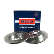 Borg & Beck 2 x Solid Rear Brake Discs BBD5585-x2