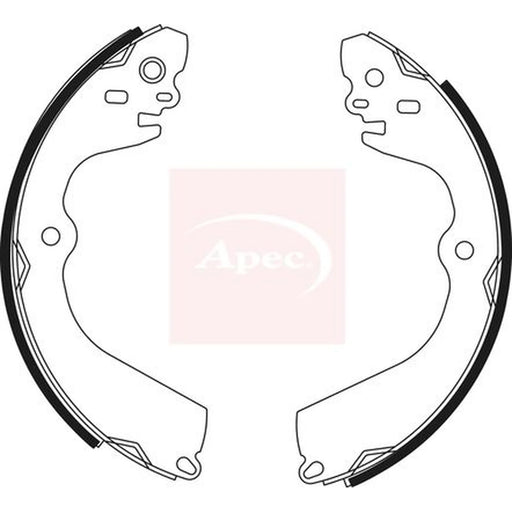 Apec Brake Shoe Set Axle Kit SHU800