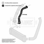 Borg & Beck Intercooler Turbo Charge Air Hose BTH1616