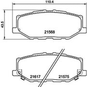 Mintex Front Brake Pad Set MDB4175