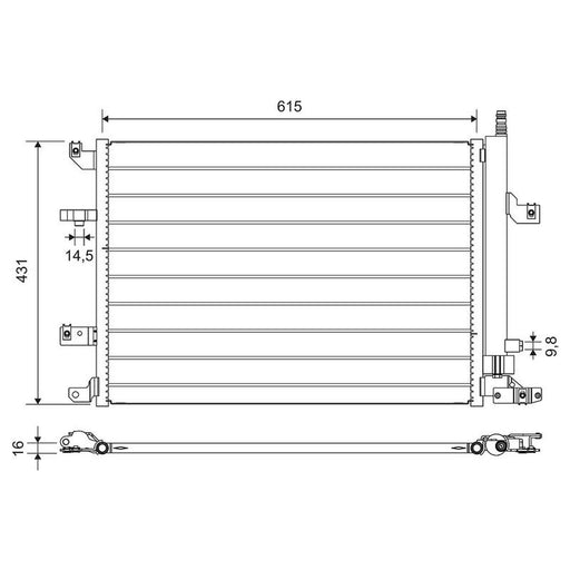 Valeo Air Conditioning Condenser 814319