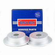 Borg & Beck 2 x Solid Rear Brake Discs BBD4361-x2