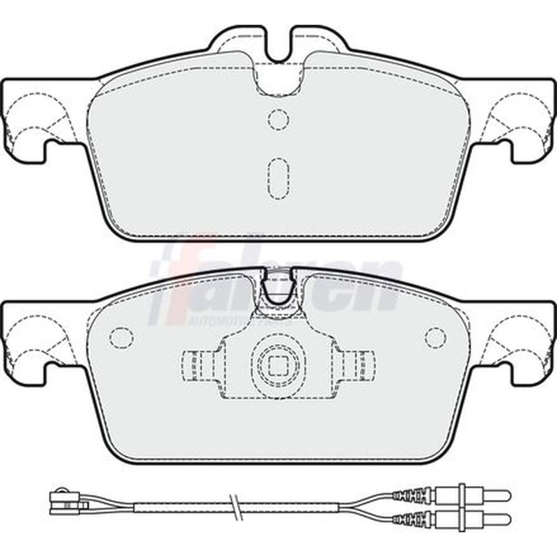 Fahren Front Brake Pad Set fits Peugeot 508 I 2010-2018 1.6 2.0