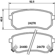 Mintex Rear Brake Pad Set MDB2799