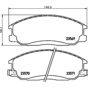 DON Front Brake Pad Set PCP1148