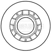 Borg & Beck 2 x Solid Rear Brake Discs BBD5932S-x2