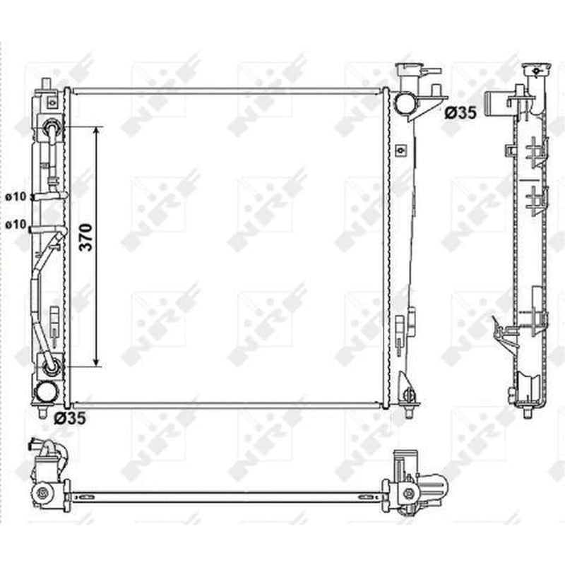 NRF Engine Radiator 53053