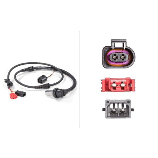Hella ABS Wheel Speed Sensor Front 6PU 012 806-161