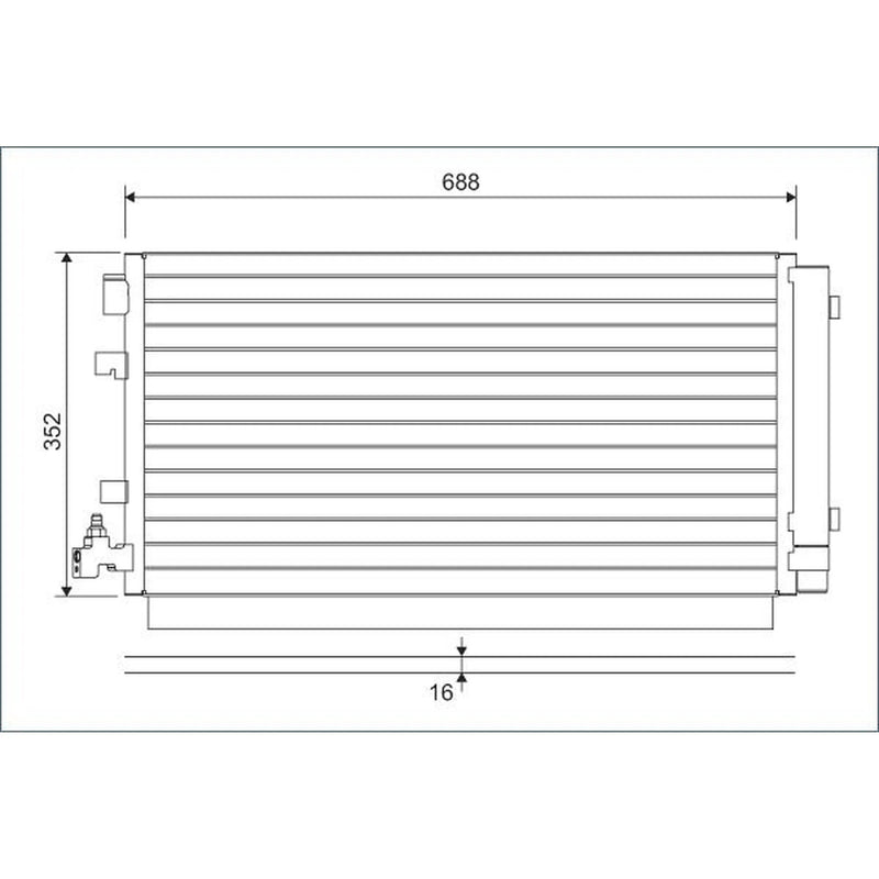 Valeo Air Conditioning Condenser 814094