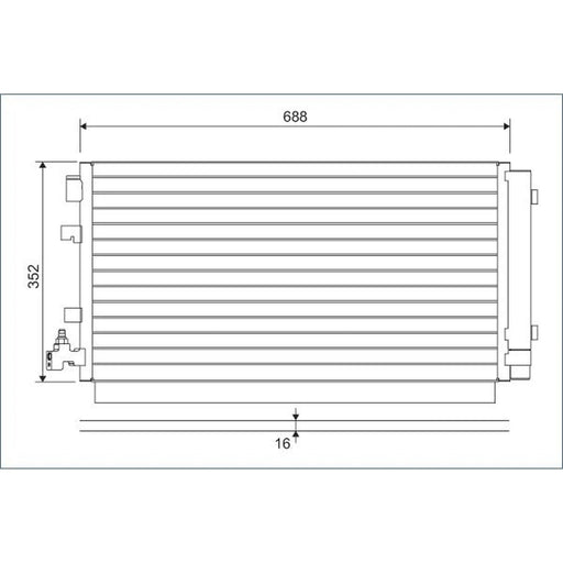 Valeo Air Conditioning Condenser 814094
