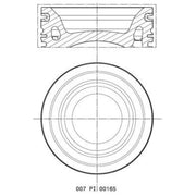 Mahle Piston Cylinder Bore = 102mm 007 PI 00165 002