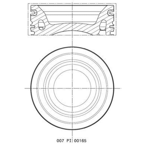 Mahle Piston Cylinder Bore = 102mm 007 PI 00165 002