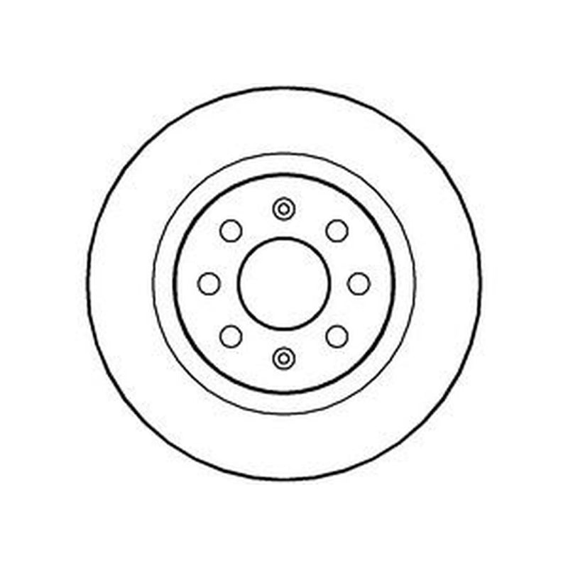 Abtex 2 x Solid Rear Brake Discs BD1388S-x2