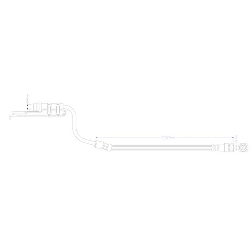 Juratek Brake Hydraulic Hose Line inner JBH1526L
