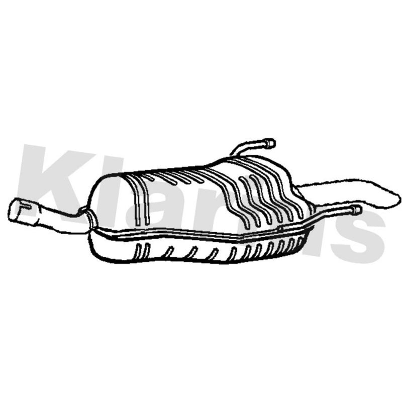 Klarius Box With Tail Pipe Rear GM637P