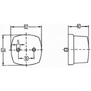 Hella Lamp Po Black 2PF Left 2PF 003 057-041 1427048 2PF 003 057-041