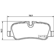 Mintex Rear Brake Pad Set MDB2713