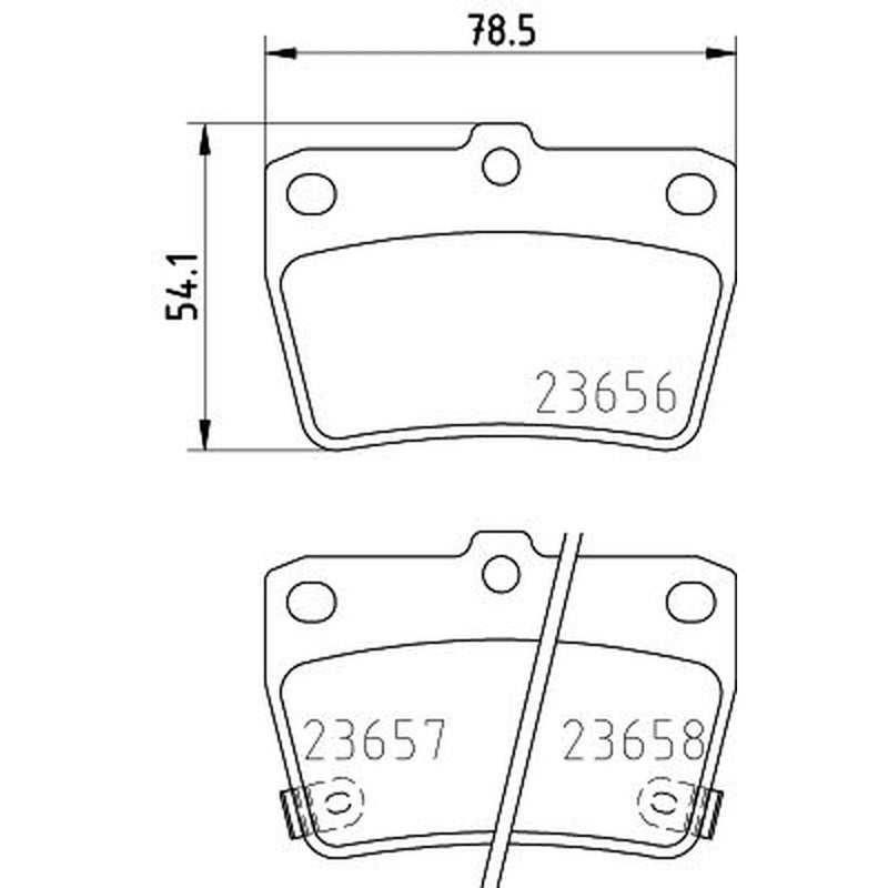 Mintex Rear Brake Pad Set MDB2160