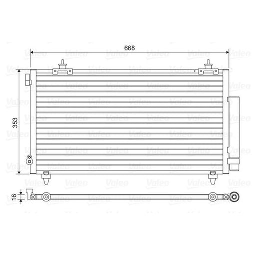 Valeo Air Conditioning Condenser 814466