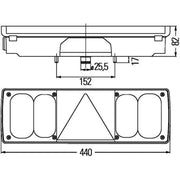 Hella Tail Light / Lamp C5W Left 2VP 340 450-031