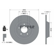 Textar 2 x Solid Rear Brake Discs 92159503-x2