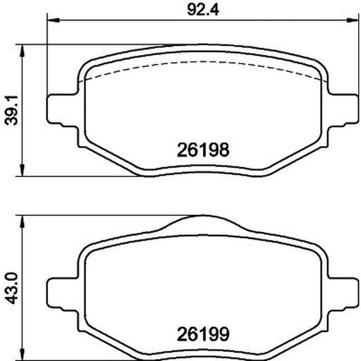 Mintex Rear Brake Pad Set MDB4279