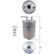 Mahle Fuel Filter Element KL 752/2D