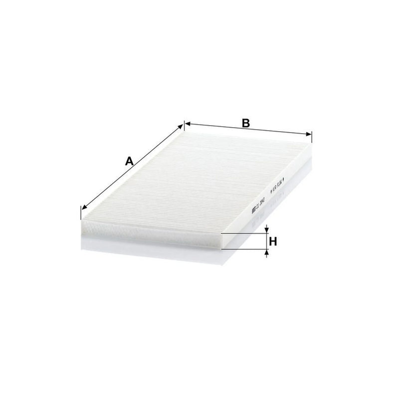 MANN-FILTER Cabin Air Filter (Pollen Filter) Eng.compart. passeng. side, below CU 3942