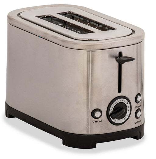 Rocket low wattage polished stainless steel Caravan toaster (2 slice) - Quest - Van Life Living