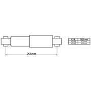 KYB Shock Absorber Damper Strut Rear 349149