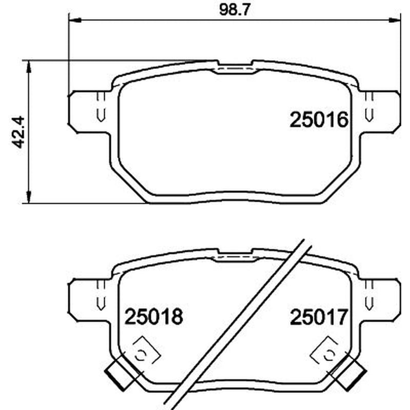 Mintex Rear Brake Pad Set MDB3062