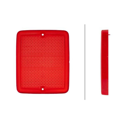 Hella Red Squ Lens 2DA 003 236-031 9EL 119 544-031 11025275 9EL 119 544-031