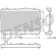 Denso Engine Radiator DRM08004