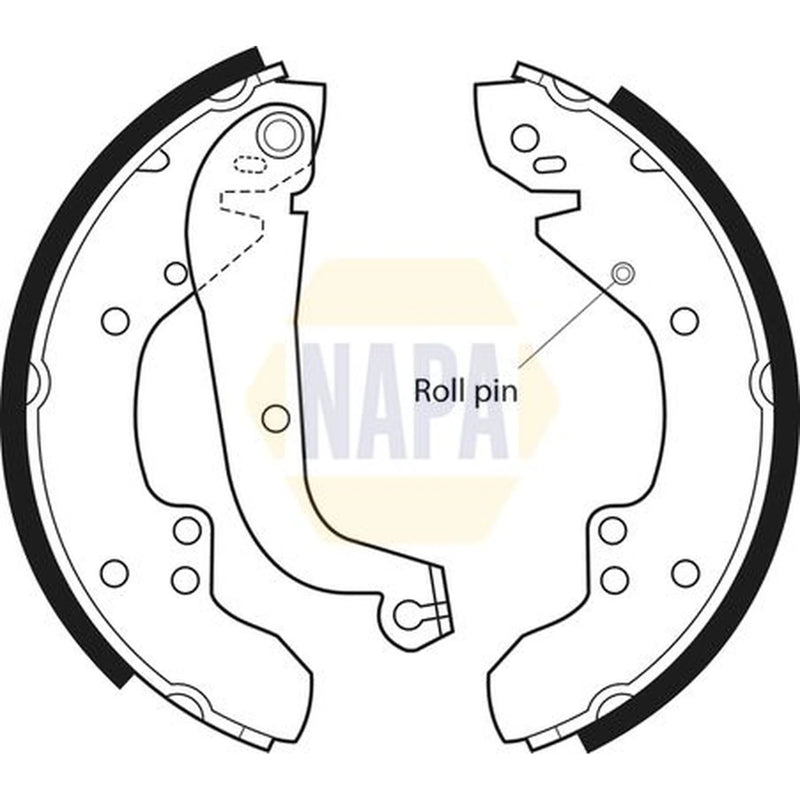 NAPA Brake Shoe Set Axle Kit NBS1008