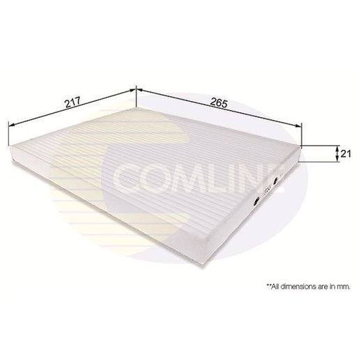 Comline Cabin Air Filter (Pollen Filter) EKF137