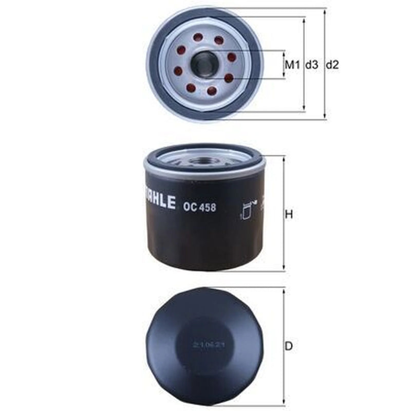 Mahle Engine Oil Filter OC 458