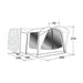 Outwell Waystone 160 Poled Driveaway Campervan Awning - Outwell - Van Life Living