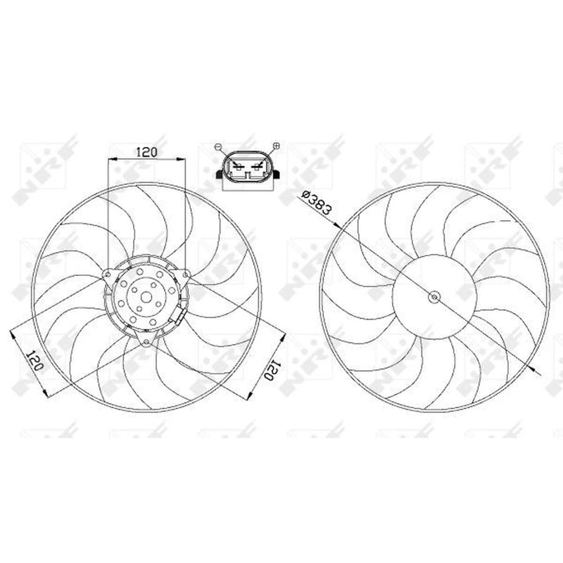 NRF Engine Cooling Fan 47666