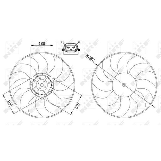 NRF Engine Cooling Fan 47666