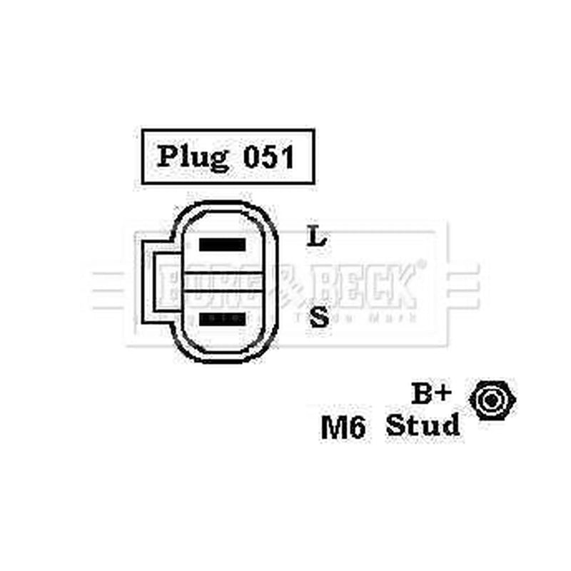 Borg & Beck Car Alternator 12V BBA2010