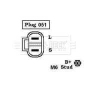 Borg & Beck Car Alternator 12V BBA2058